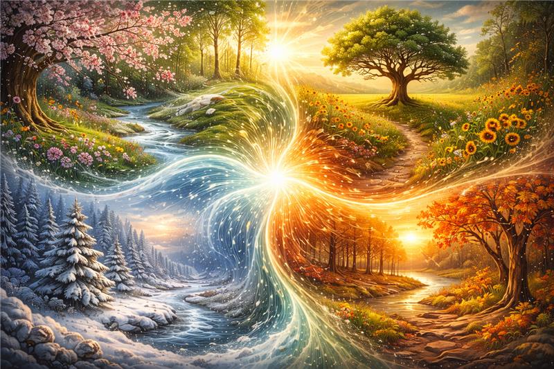🌿 L’Influence des Saisons sur Notre Énergie : Vivre en Harmonie avec le Cycle Naturel 🌿